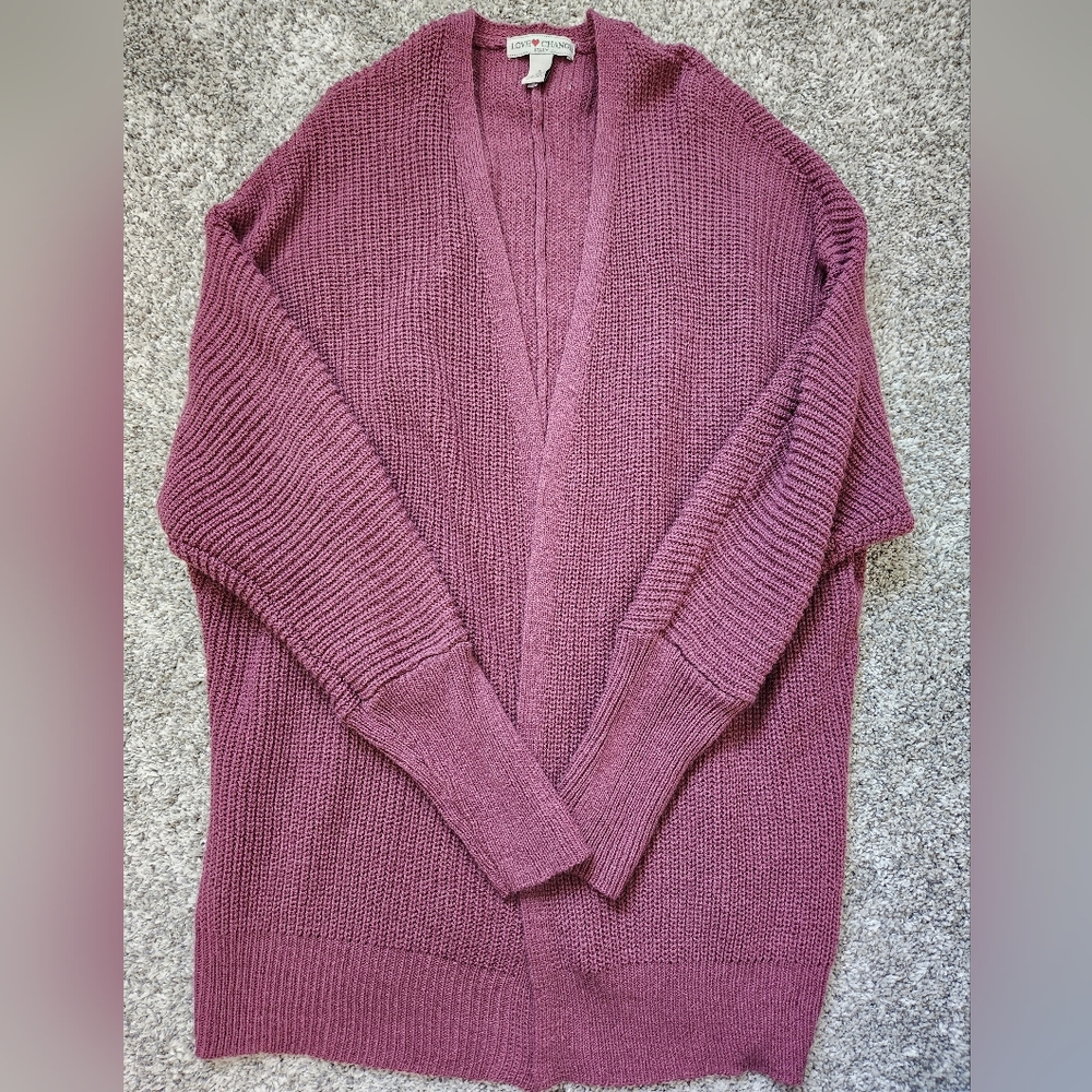 Burgundy cardigan